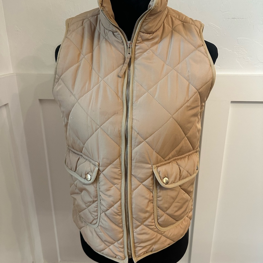 Thread & Supply Quilted‎ Beige Vest